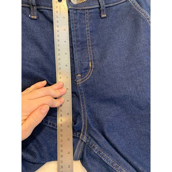 Old Navy Extra High Rise Flare Jeans Size 10 Boho Hippie Dark Wash 70s Style - Picture 5 of 7